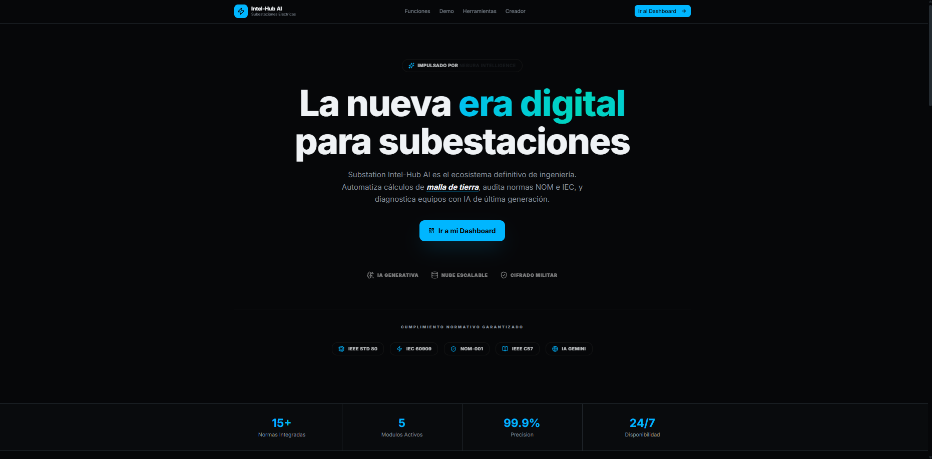 Intel-Hub AI — Sistema de subestaciones eléctricas con IA